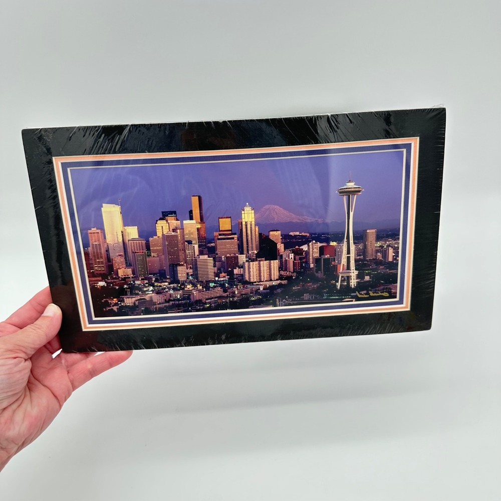 Michael Searle Panoramic Art Prints 12x7 Seattle Los Angeles Vintage Skyline Set - Picture 11 of 13